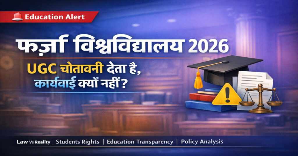 भारत में फर्जी विश्वविद्यालयों की सूची 2026 और छात्रों के लिए UGC चेतावनी