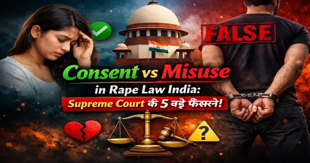 Consent vs Misuse in Rape Law India BNS 2023 Supreme Court judgments relationship dispute rape law analysis