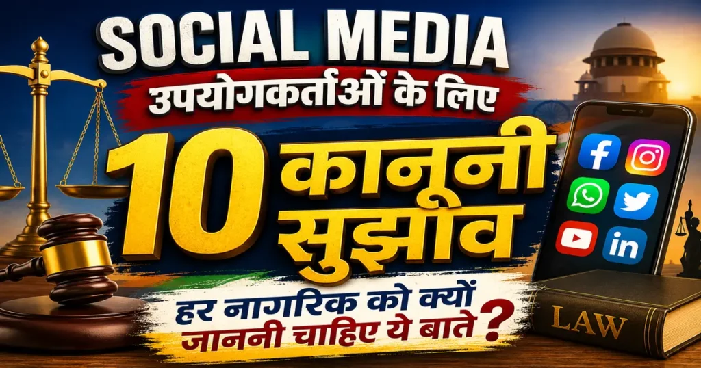 Social Media उपयोगकर्ताओं के लिए 10 कानूनी सुझाव (2026)